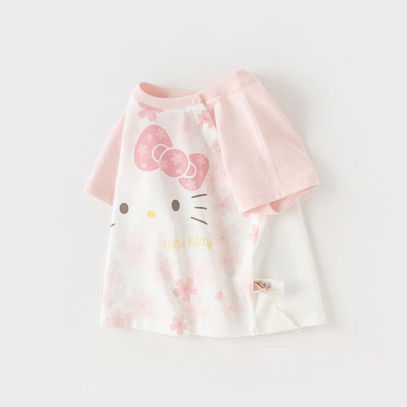Davibella Hello Kitty Kinder Kurzarm-T-Shirt gegen Milben