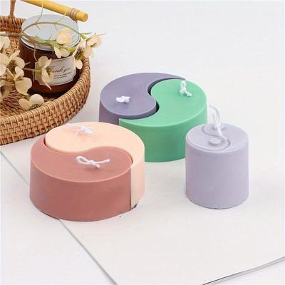 Tai Chi Fisch Silikon Kerzenform für Handgemachte Tischdekoration Gips Harz Aromatherapie Gips DIY Kerze Silikonformen