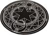 Celestial Astrology Zodiac Sign Tarot Cosmic Mat Round Witchy Spiritual Home Decor Boho Rug Floor Accent Mat Coaster for Gifts