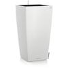 Cubic Planter Color 40 - Lechuza - White - with Water Reservoir - Complete Kit