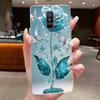 For Samsung A6+ A6 2018 SM-A605G A600F Back Cover For Samsung Galaxy A6 Plus 2018 Case Clear Fashion Butterfly Flower Phone Case