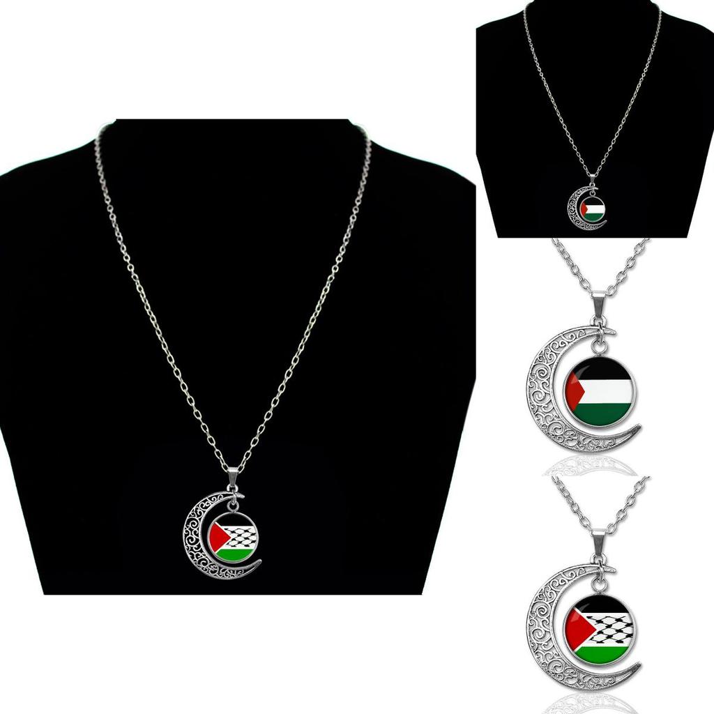 Vintage Geometric Alloy Pendant Necklace With Hollow Moon Design Ideal For Sweaters 15g
