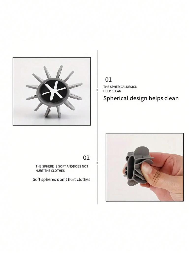 1pc Laundry Ball For Dirt Removal And Wrinkle Prevention, Suitable For Drum Washing Machine, Clothes Anti-Knotting Artifact.