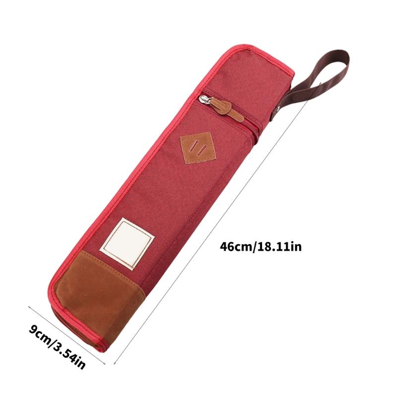 Music Drum Sticks Pouch Drumsticks Bag Drum Sticks Case Perfect for Music Enthusiasts and Studio Recording Session