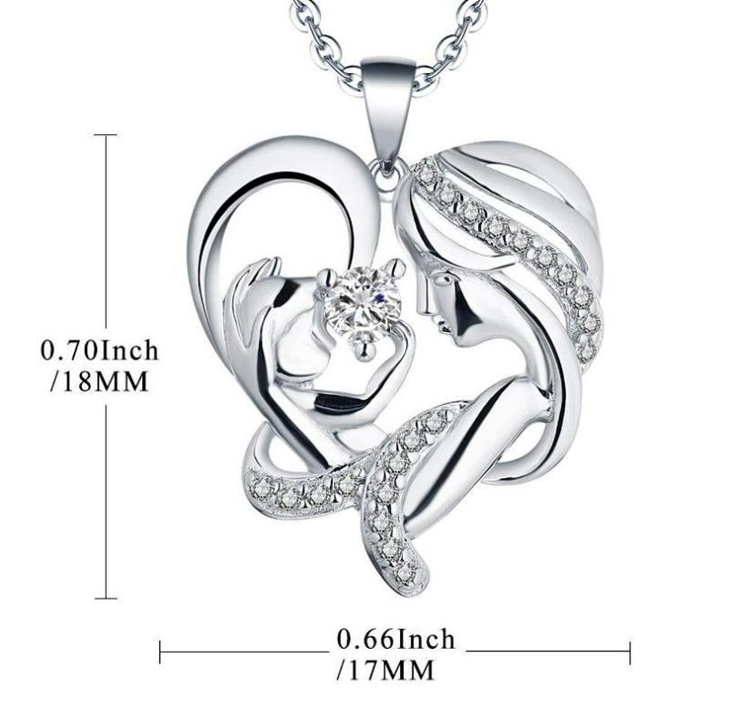 Zircon Pendant Necklaces Mom 