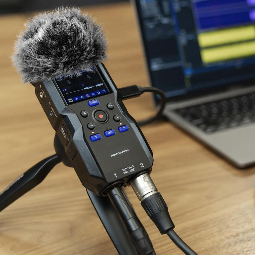 Geekria Fur Microphone Windscreen for Creators, Compatible with ZOOM H4 Essential, Deadcat Microphone Windmuff, Microphone Windscreen, Windjammer,