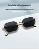 Trendsetting Frameless Metal Sunglasses: High-End Street Style for Men & Women