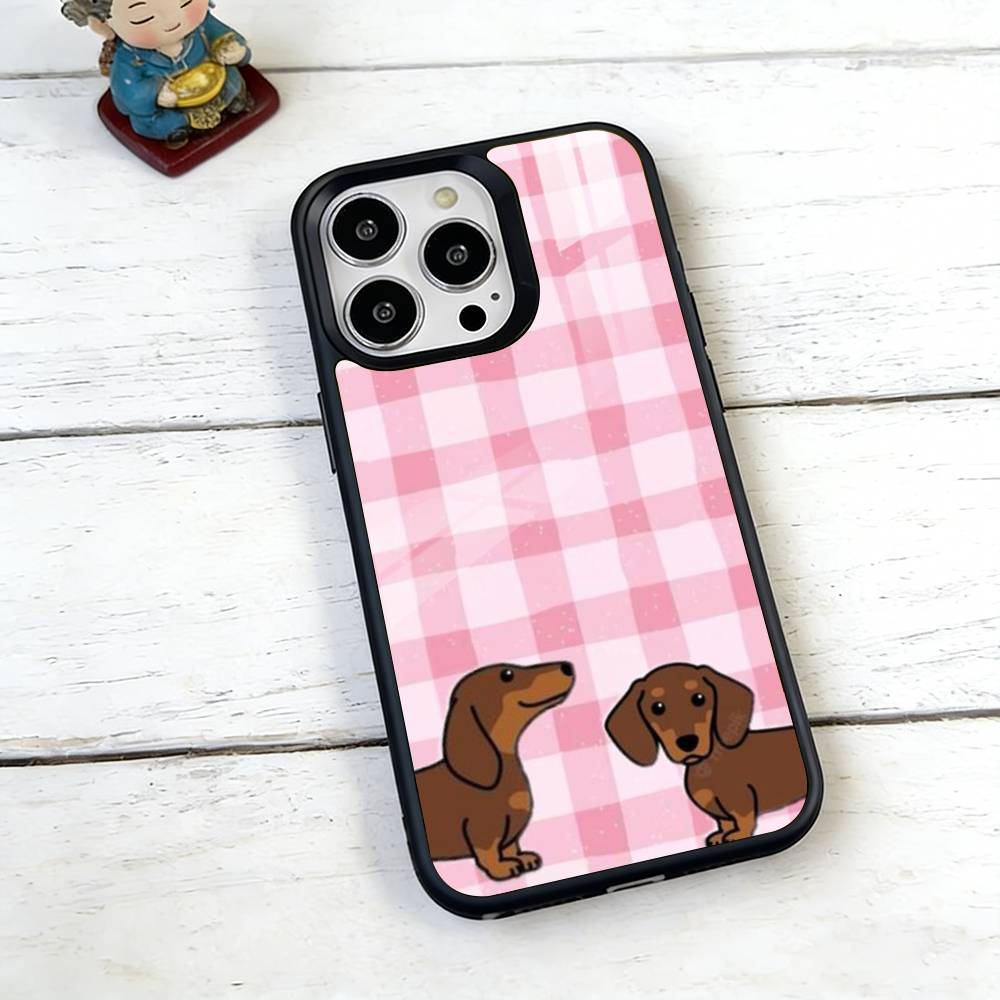 Cute Dachshunds Phone Case For iPhone17,16,15,14,13,12,11 Plus,Pro Magnetic For Magsafe Wireless Charging