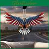 Einzigartiger Acryl Amerikanische Flagge Adler Auto Rückspiegel Anhänger Schlüsselanhänger Dekoration
