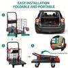 Caged Platform Trolley, Bearing Folding Transporter, Thickened and Durable Hand Truck, Foldable  Warehouse Item Handling