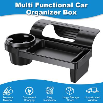 Hanging Storage Rack with Cup Holder Wallet Keys Card Phone Holder Multifunctional Car Organizer Box Auto Interior Accessories