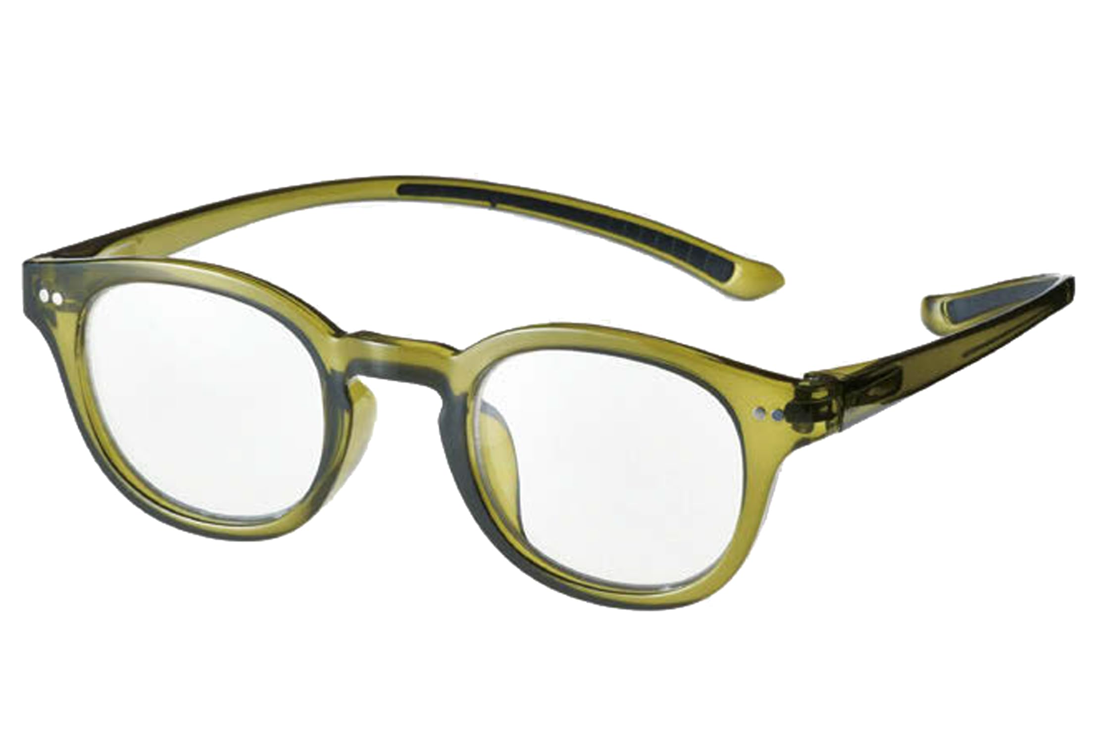 

meigan CACALU Очки для чтения для мужчин и Стильные Бостонские Без регулировок Синий свет Футляр Оливковый Диоптрии 4959-15 Женщины, Стиль, Круглые, Толстые, Легкие,