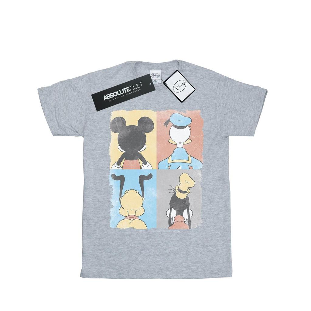 Disney Mens Mickey Mouse Four Backs T-Shirt