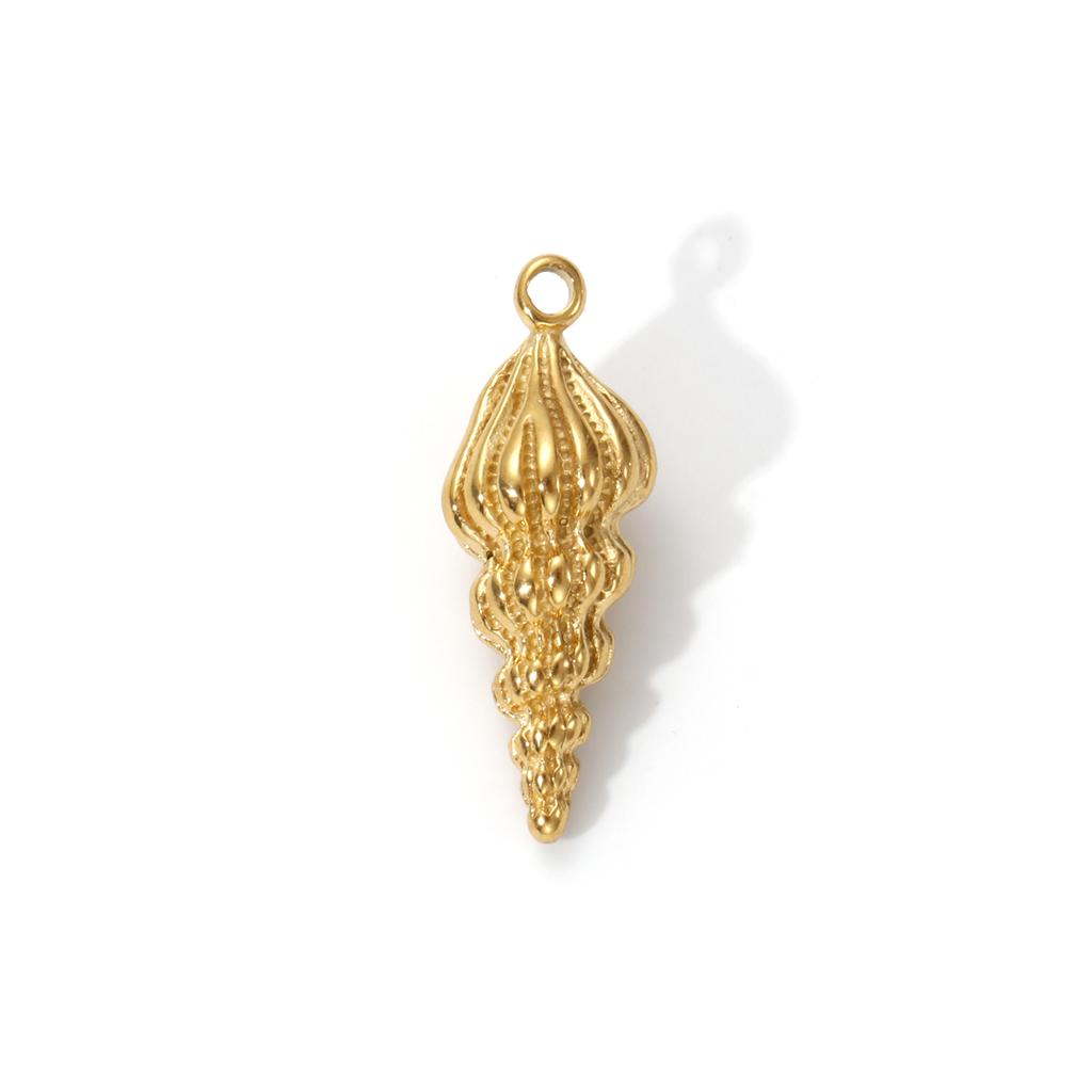 2 PCs 304 Stainless Steel Charms 18K Real Gold Plated Sea Star Conch Shell Fish Lobster Turtle Pendants Forf DIY Jewelry Making