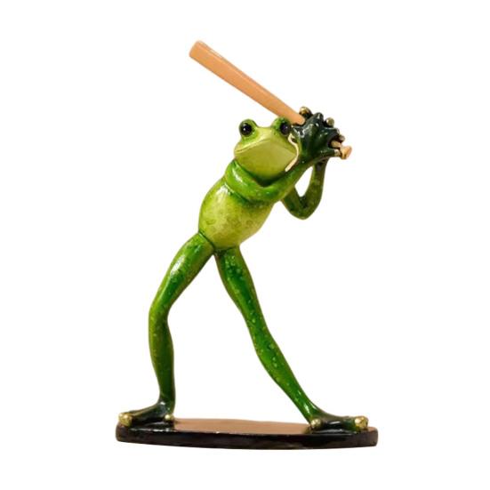 Christmas Santa Hat Frog Statue Indoor Outdoor Garden Frog Resin