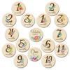 50pcs/lot 7-12cm Unfinished Wood Round Slices, Natural Blank Wooden Pieces for DIY Projects, Craft Creations, Art, Home Decor