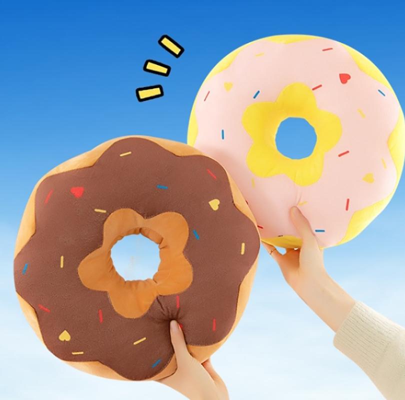 30cm Cute 3D Donut Throw Pillow Round Round Cake Pillow Sofa Seat Cushion Girl Office Nap Mat Kids Pillow Home Decor Best Gift