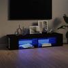 VidaXL TV Cabinet with LED Lights Black 135x39x30 Cm 804230