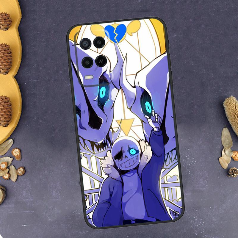 Game Undertale Sans Phone Case For Oppo A40 A60 A80 A78 A98 A18 A38 A58 A74 A94 A54 A16 A76 A96 A15 A17 A77 A57S