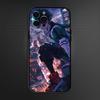 My Hero Lzuku Deku Phone Case For iPhone 16,15,14,13,12,11 Plus,Pro Max, Soft Silicone Black Cover