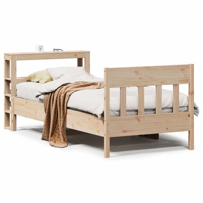 VidaXL Bed Frames Without Mattress 75x190 Cm Solid Pine Wood 3306288
