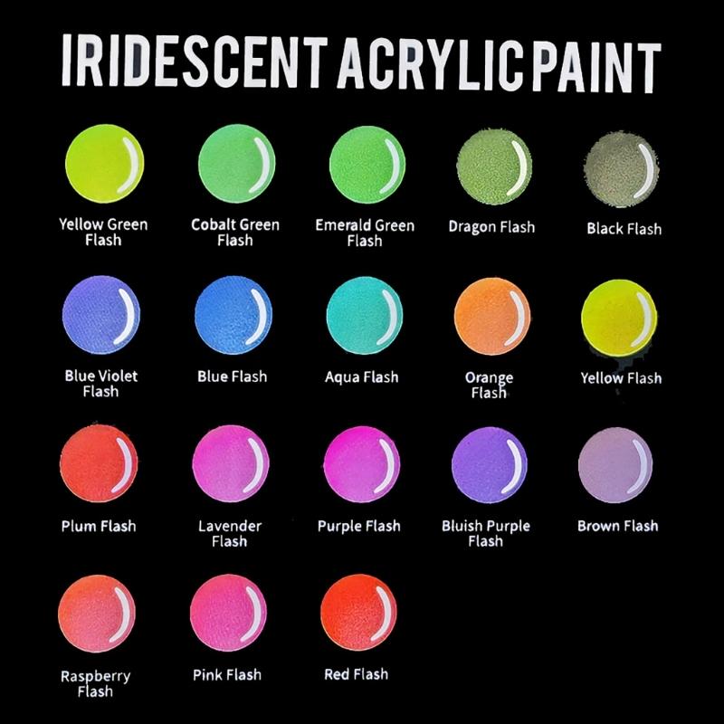 18 Piece Premium Acrylic Paint Collection Quick Drying And Waterproof For Multiple Applications