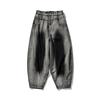 Autumn Winter American Retro Jeans Men Casual Straight Wide Leg Denim Pants Mens Casual Streetwear Cotton Loose Jean Trousers