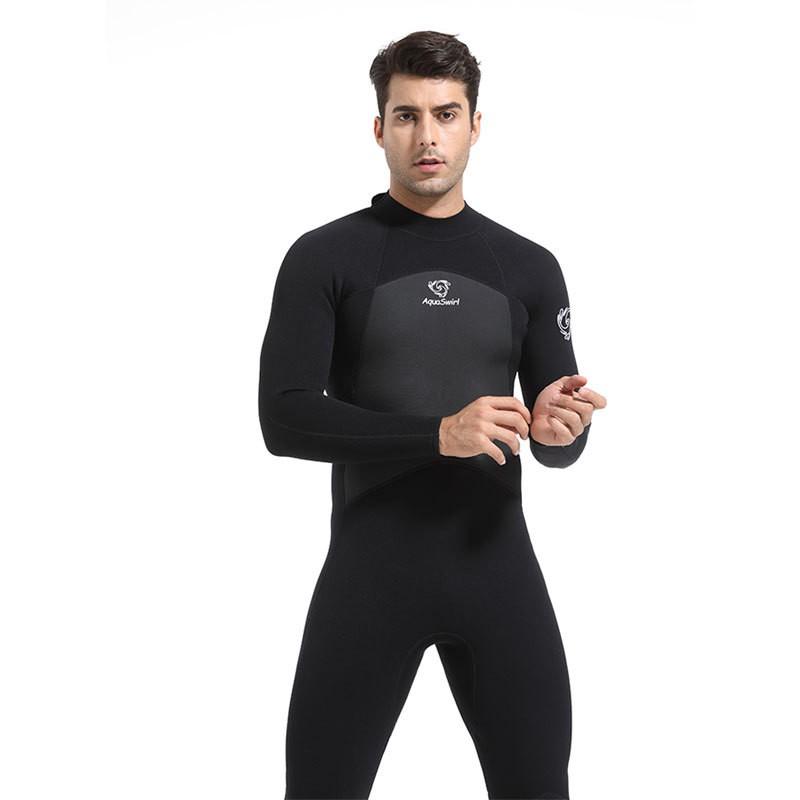 Herren 3mm Ganzkörper-Neoprenanzug Surfen Tauchen Schnorcheln Winterbaden UV-Schutz Schnelltrocknend Thermisch