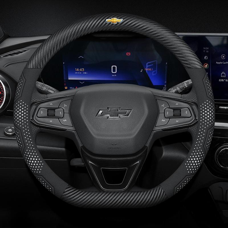 Car Steering Wheel Cover For Chevrolet Aveo Bolt Cavalier Cruze Onix Orlando Silverado Spark Tahoe Suburban Lacetti Tracker
