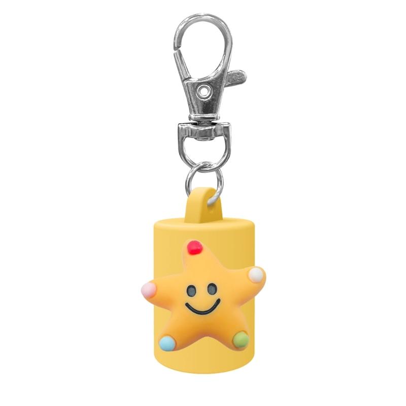 

Soft Plastic Lipgloss Keychain Charm Keychain Cover For Keys And Bags Portable Fashion Jewelry Accessory With 5 Colors жёлтый