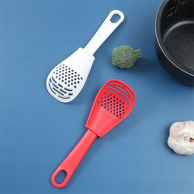 Multifunkční lžíce na vaření, filtr, cedník, kuchyňská mlecí lžíce, mlecí lžíce na zázvor a česnek, silikonový oddělovač bílků