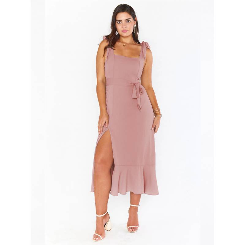 Elegant Summer Sleeveless A Line Dress With High Waist And Side Split For Office Wear