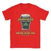 Novelty Hello Darkness My Old Friend Happy St Patricks Day Shamrock TShirt Unisex Round Collar  Cotton T Shirts Short Sleeve