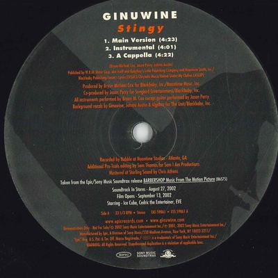 12inch Record GINUWINE / GHOSTFACE KILLAH, RUFF E - Stingy / Love Session EAS59861 Sony Music Ente 2002 US Rap & Hip-Hop/R&B Used