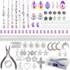 DIY Wind Chime Crystal Sun Catcher Jewelry Ornaments Accessories Rainbow Maker Prism Ball Charm Decoration Material Parts