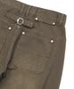 PHYPS MOTORCYCLE Vintage Old Denim Pants Brown