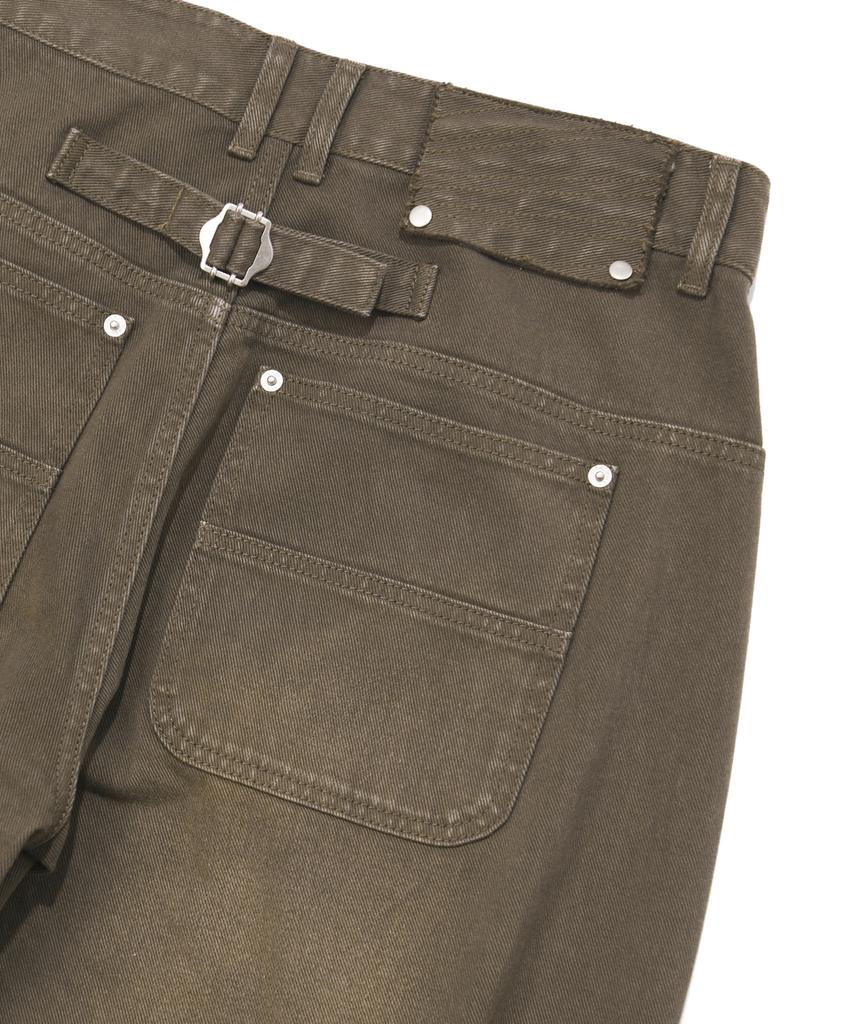 PHYPS MOTORCYCLE Vintage Old Denim Pants Brown