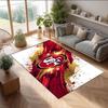 San Francisco 49ers Kristall-Samt-Teppich Weich Anti?Rutschfeste Fußmatte Bequemer Wohnzimmer Schlafzimmer Dekor Teppich