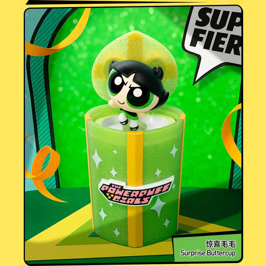 POP MART Figurinele Seriei Surpriză de Petrecere Powerpuff Girls Cutii Oarbe (Pachet Individual / Set de 9 Piese)