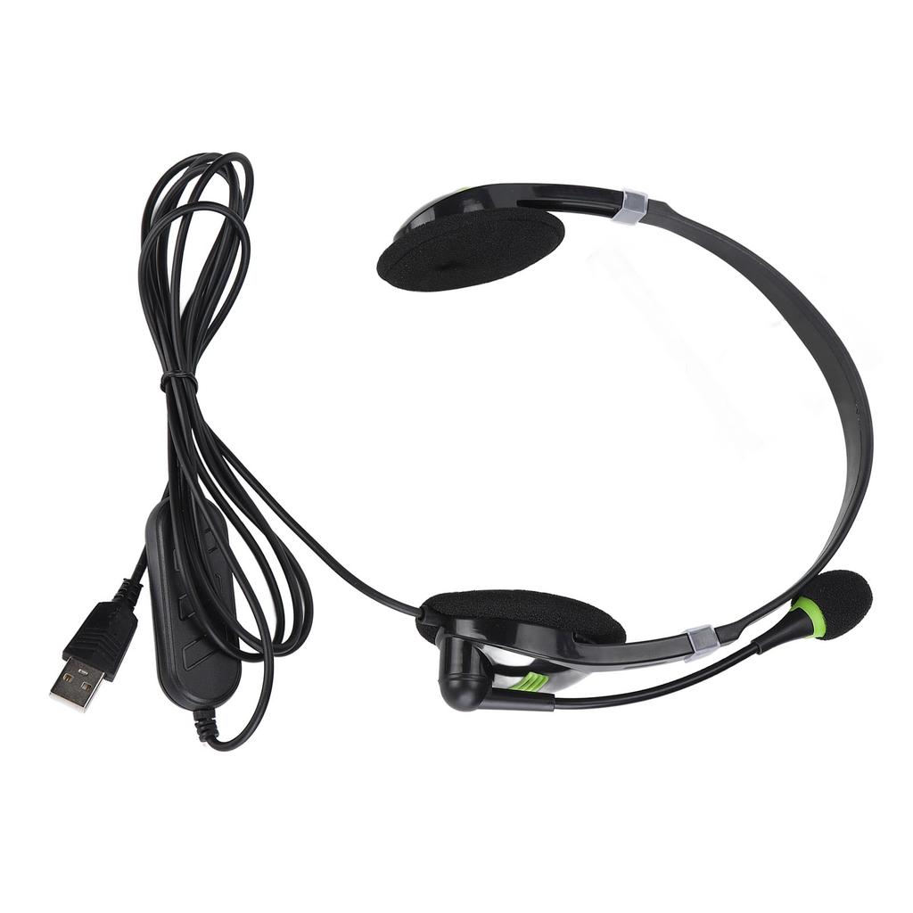 SY440MV Wired Headset 3.5mmUSB Customer Service Over Ear Headphones with Noise Cancelling
