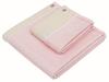 Prairie Dog Gauze and Pile Reversible Face Towel COREG-F-PI Pink/Natural