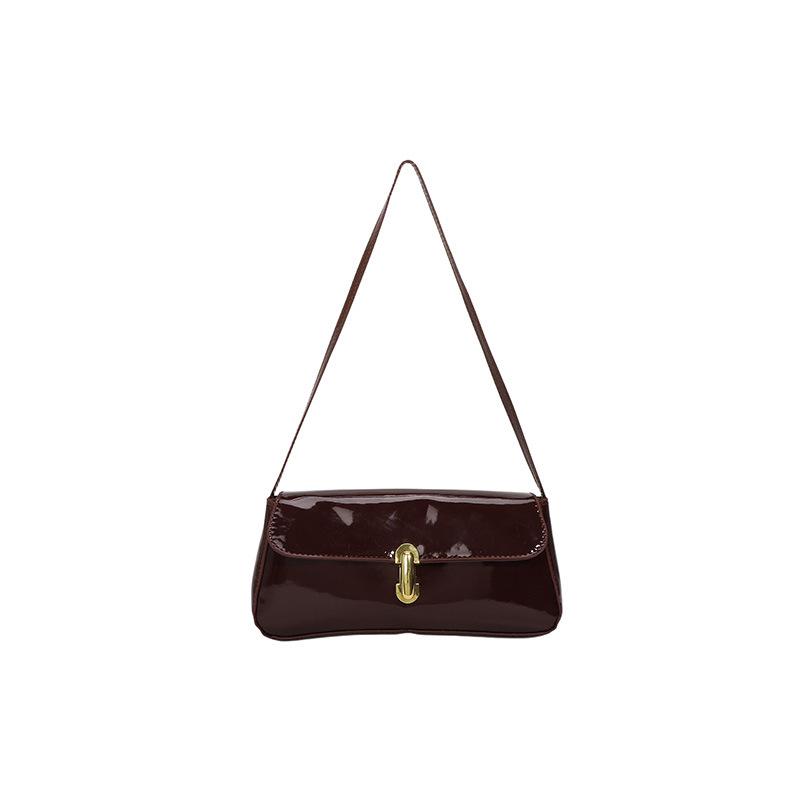 new portable fashion simple shoulder bag French niche design foreign style underarm bag women's bag baguette bag