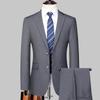 Herrenanzug Slim Fit Businessanzug Anzugjacke Zweiteiliger Anzug für Trauzeugen Bräutigam Hochzeitskleid