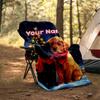 1PC Custom Name Christmas Cats Dogs outdooor Flannel blankets Throw Blanket All-Season Throw Gift Bedspread for Couch, Bed, Camping Holiday Birthda