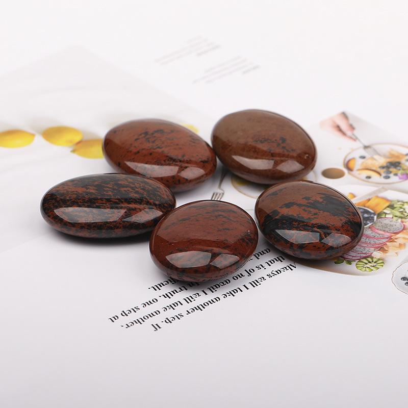 Natural Raw Crystal Hot Compress Stone: Beauty Massage SPA Essential Oil Desktop Ornament