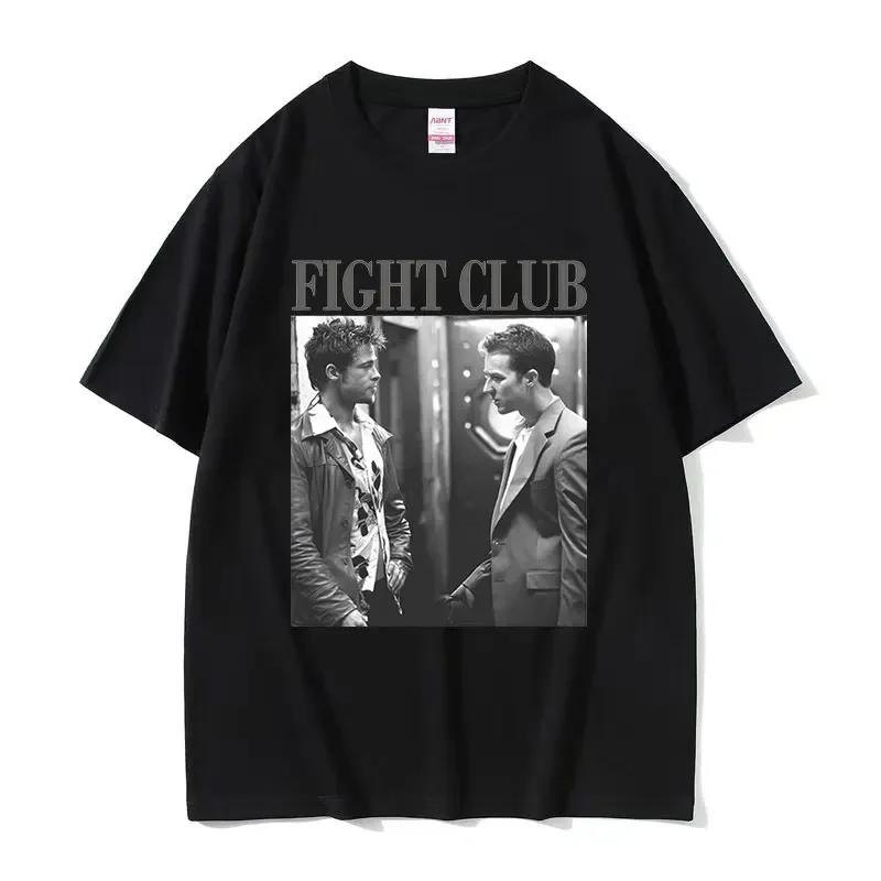 

Classic Movie Fight Club Graphic T Shirt Unisex Vintage Gothic Short Sleeve Tshirt Unisex Punk Oversized Cotton Tshirts Streetwear 4XL