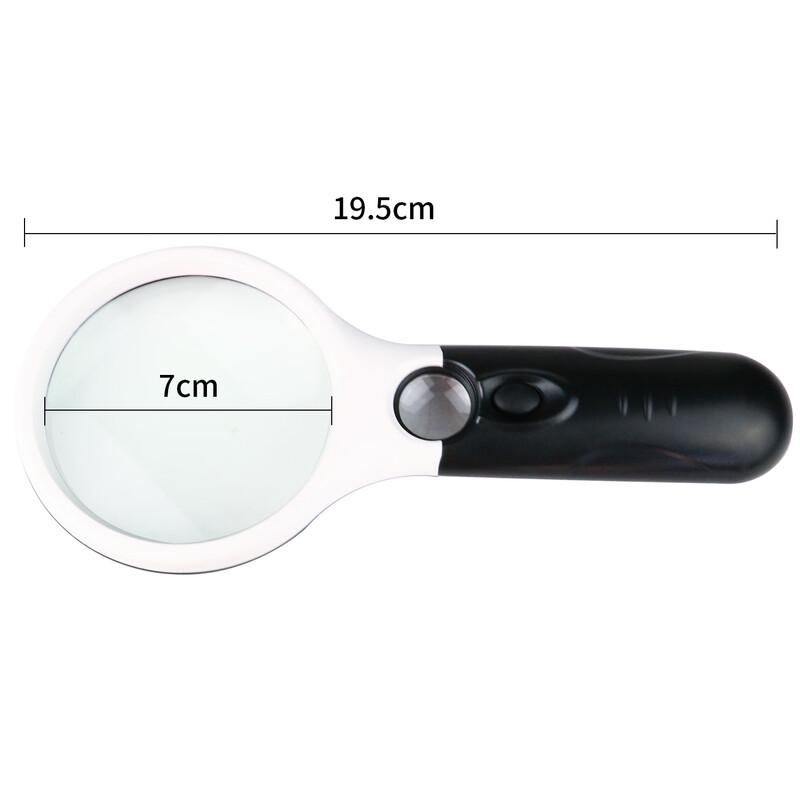 Miling Handheld Magnifier with LED Lights