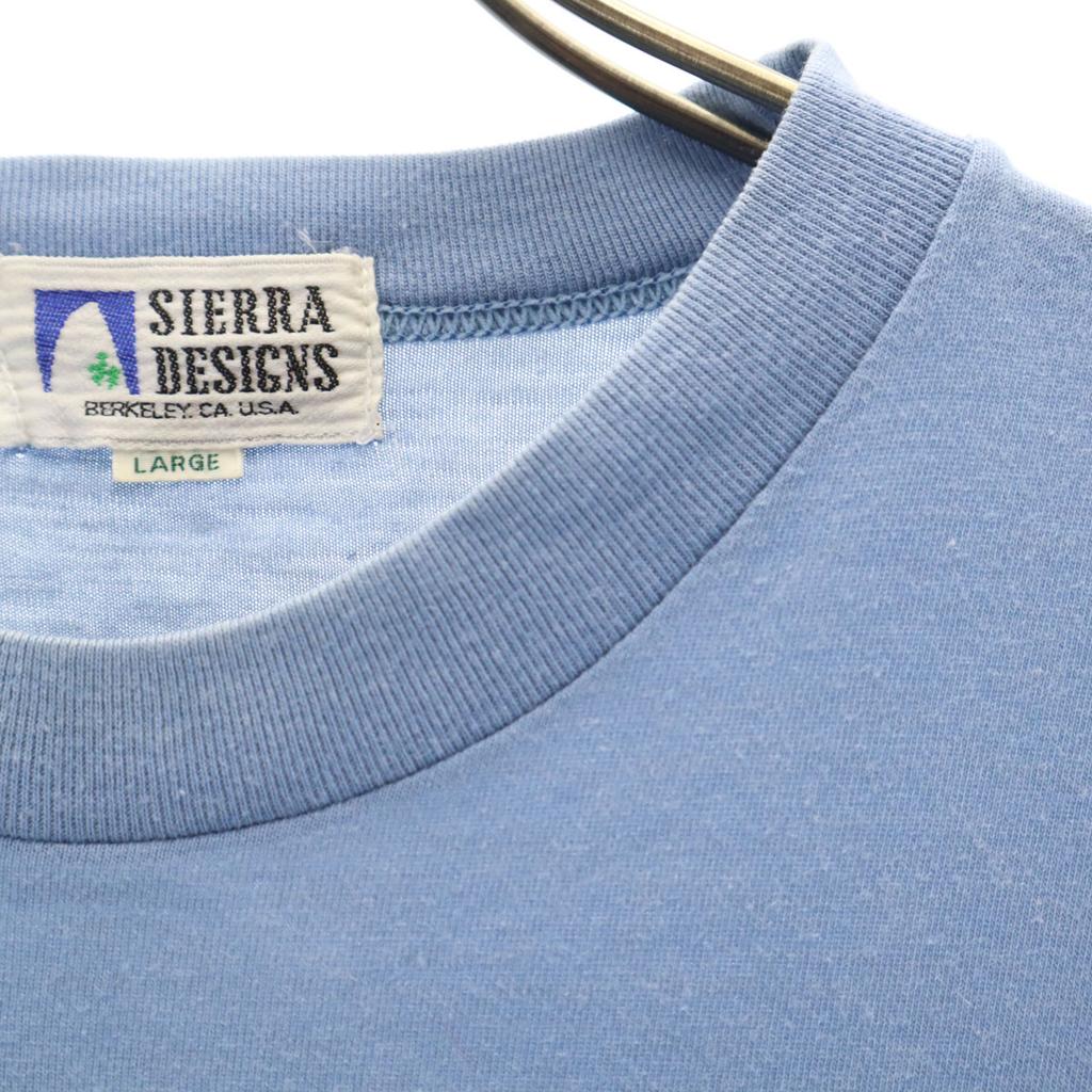 Sierra Designs Made In Japan Short Sleeve T-shirt L Blue Outdoors Men's Used