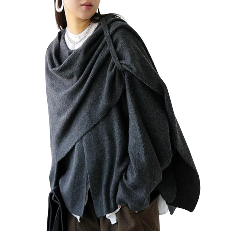 

[antiqua] [Antica] deformation cape cardigan ladies tops PK-01152 Onesize 15 gray