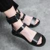 Summer White Sandals Men's High-waisted Breathable Roman Sandals Fashion Personality Flat Outdoor Beach Shoes Designer Sandals